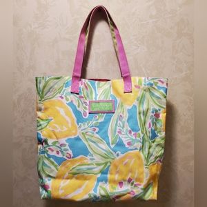 Lily Pulitzer for Estee Lauder Floral Tote Bag